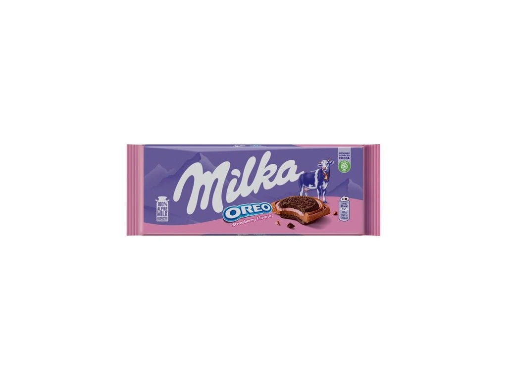 Milka Chocolat Oréo-Fraise 92G