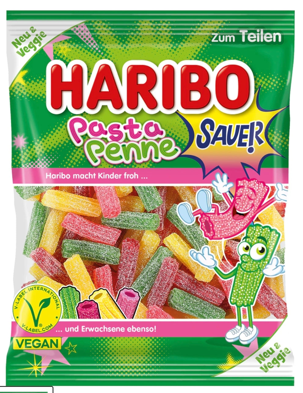 Haribo pâtes penne sour 160g
