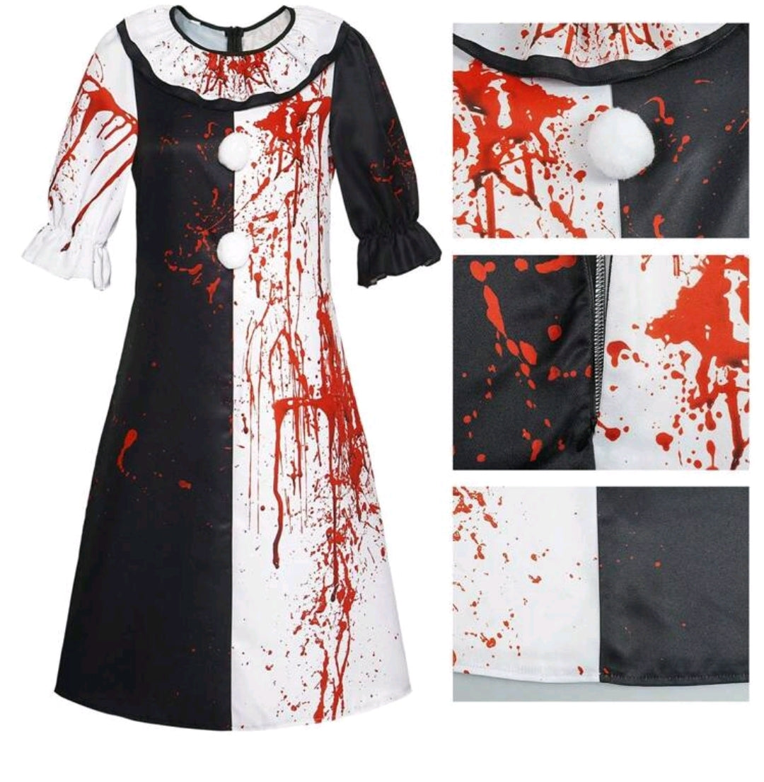 Robe de clown sanglant S