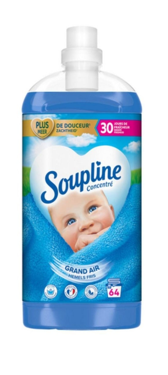 SOUPLINE Adoucissant liquide concentré Grand air 64w