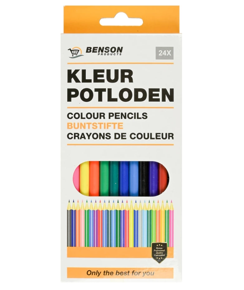 Ensemble de 24 marqueurs et 24 crayons