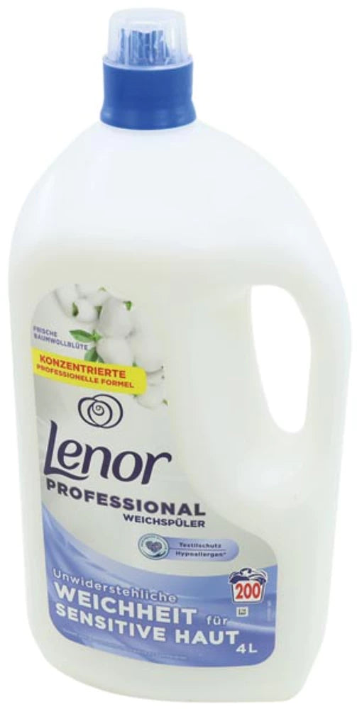 Lenor Prof. Fleur de Coton Fraîche 4L pour 200lavages