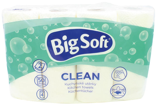Rouleaux de cuisine 2 plis de Big Soft 4x