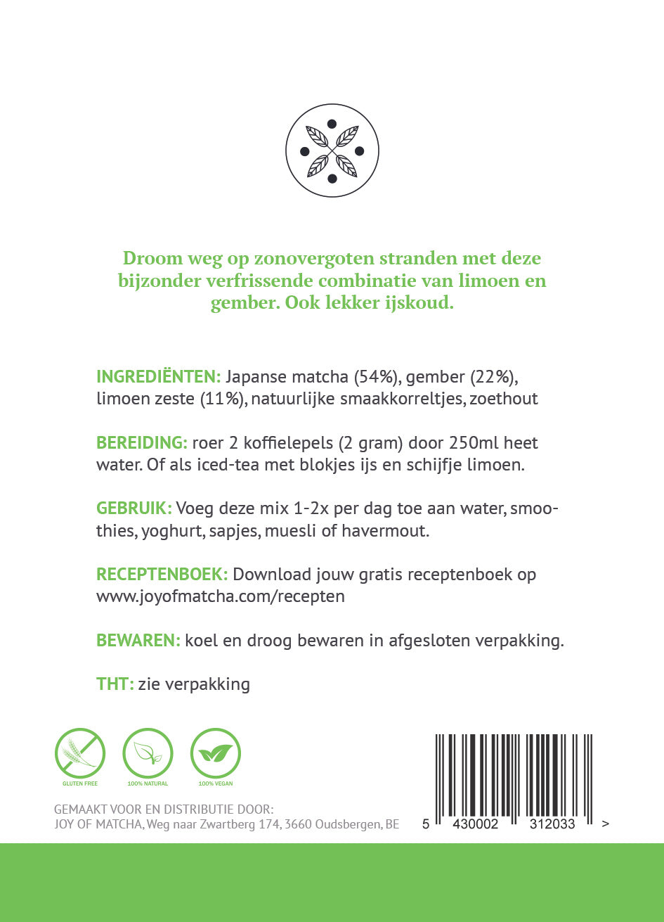 Lemon & Ginger Matcha