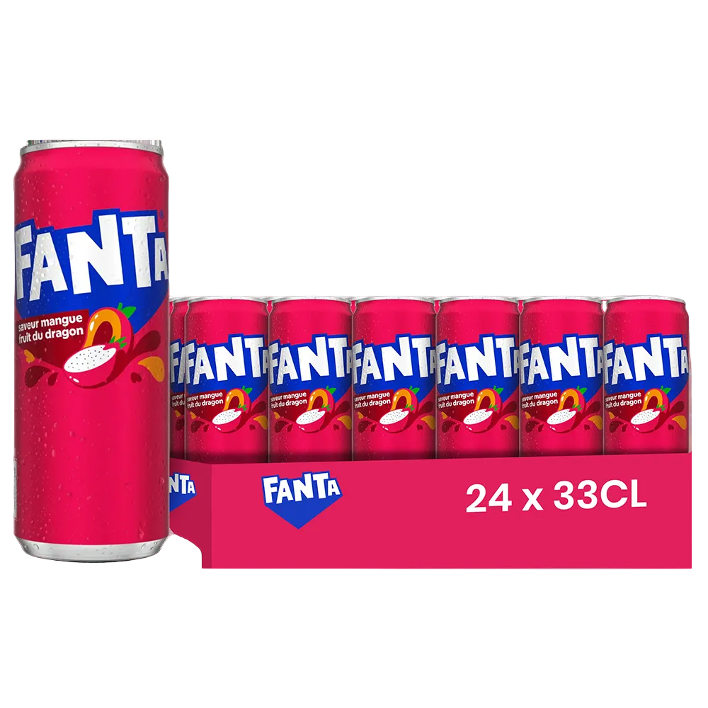 Fanta Mangue & Fruit du dragon 24x33cl