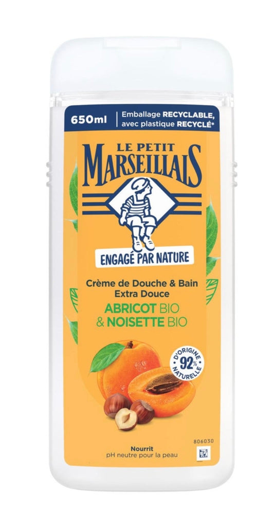 Gel douche Petit Marseillais abricot et noisette 650ml
