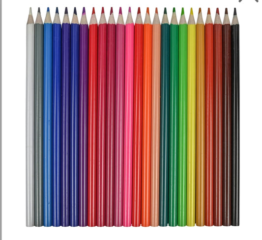 24 crayons de couleurs