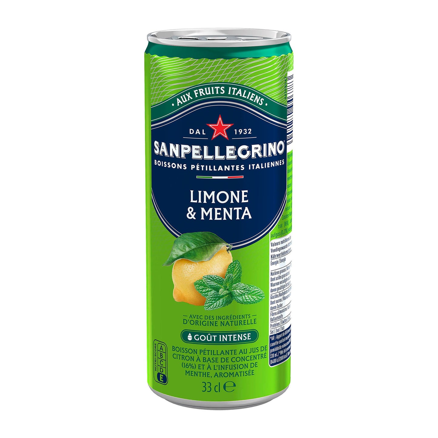 Pack San Pellegrino citron et menthe 24x33cl