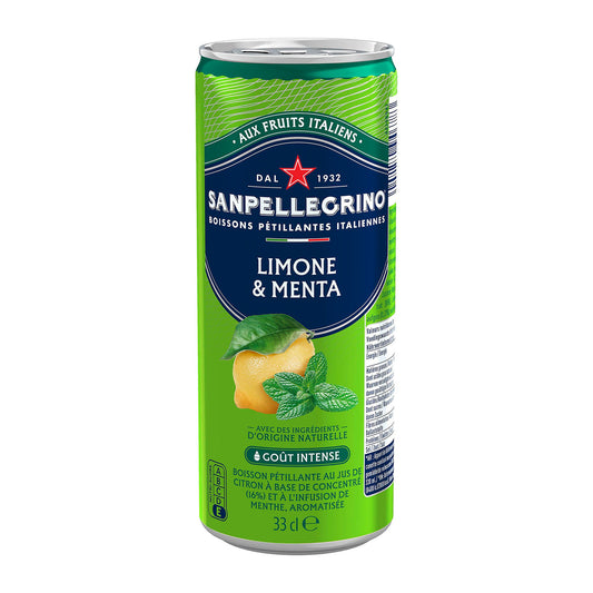 Pack San Pellegrino citron et menthe 24x33cl