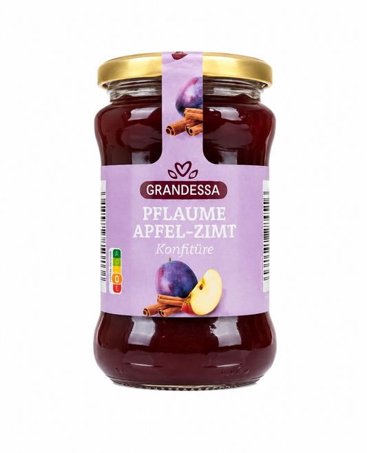 Confiture pomme prune canelle 330gr