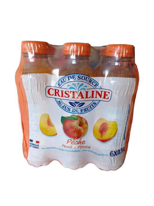 Cristaline pêche 6x50cl