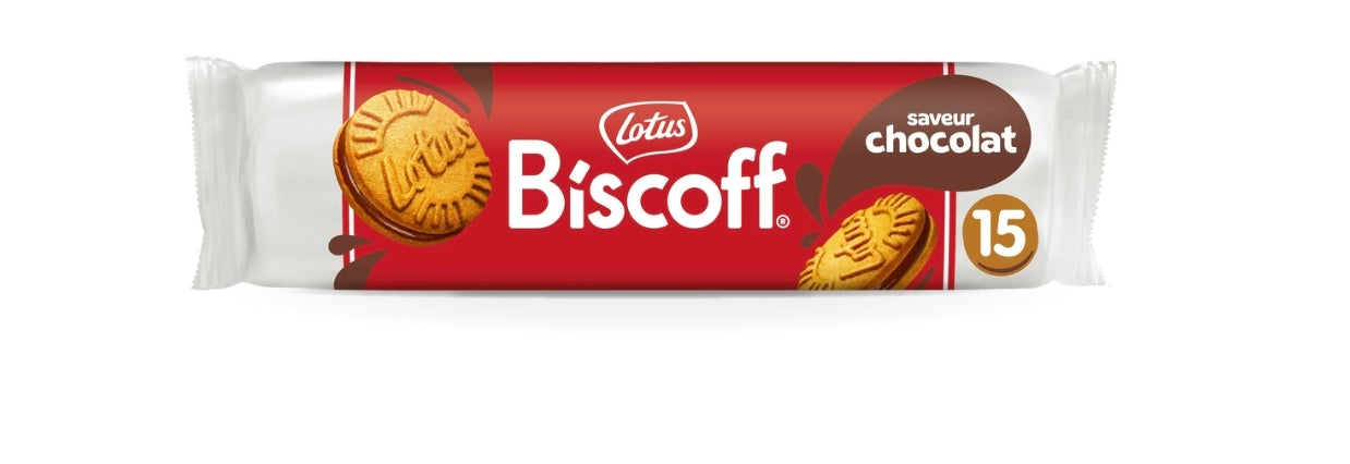 LOTUS Biscoff Biscuits fourrés crème saveur chocolat