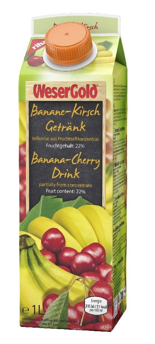 WeserGold banane-cerise 1l