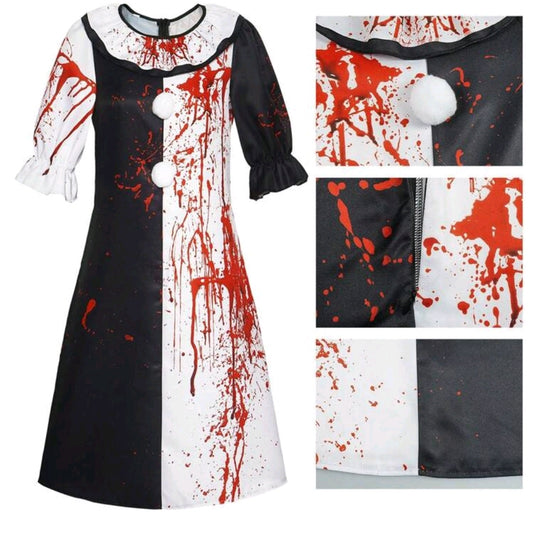 Robe de clown sanglant S