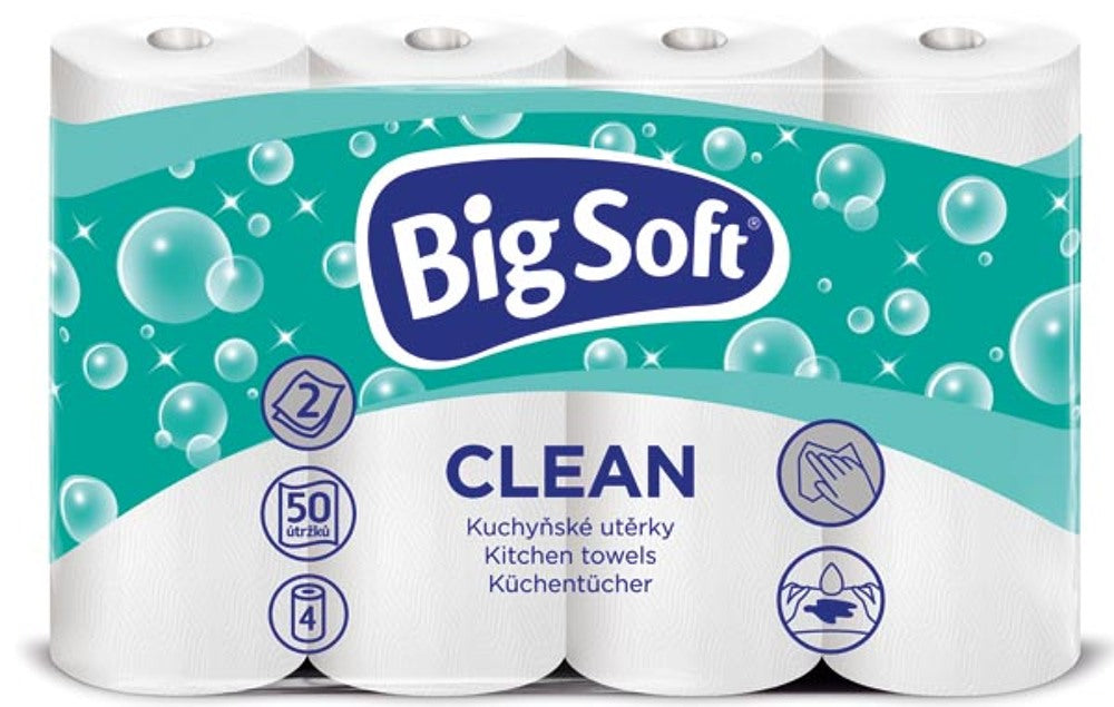 Rouleaux de cuisine 2 plis de Big Soft 4x50Blatt