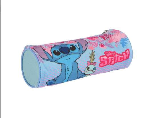 Trousse tube lilo et Stitch bleu