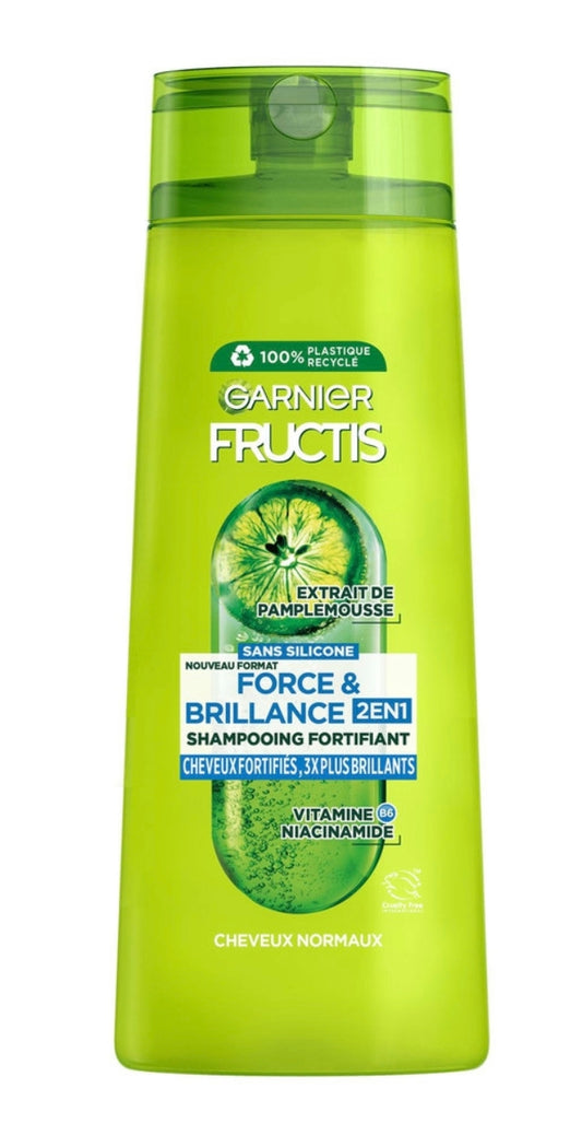 FRUCTIS Shampooing fortifiant 2en1 force et brillance cheveux normaux