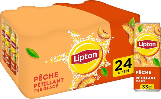 Ice Tea pêche pétillant 24x