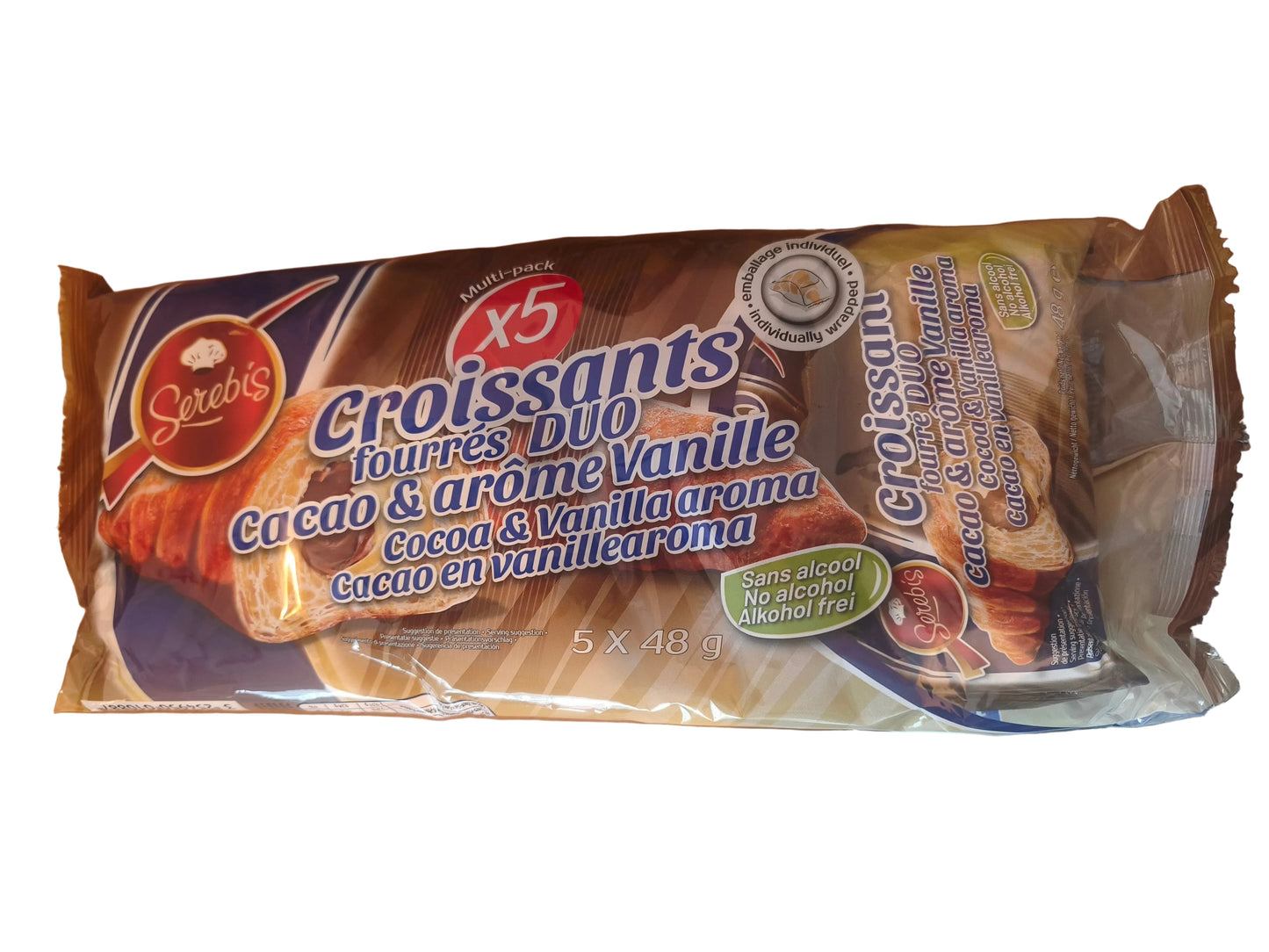 Croissants choco/vanille x5