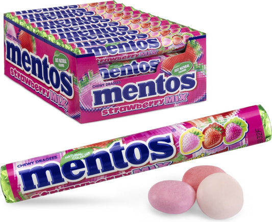 Tube Mentos Strawberry Mixx