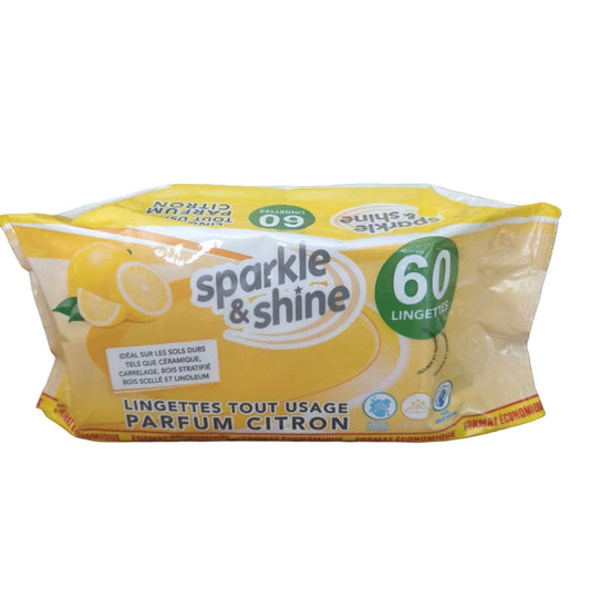 Lingettes tout usage parfum citron x60