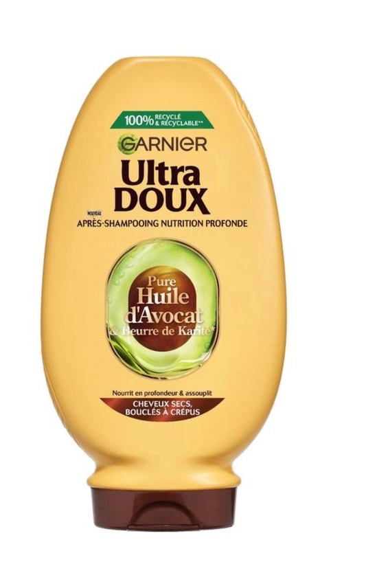 GARNIER ULTRA DOUX Après-Shampooing nutrition intense cheveux bouclés à frisés
