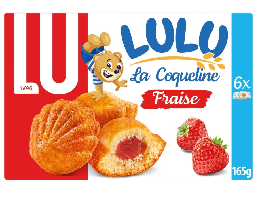 LU La Coqueline gâteaux fourrés à la fraise