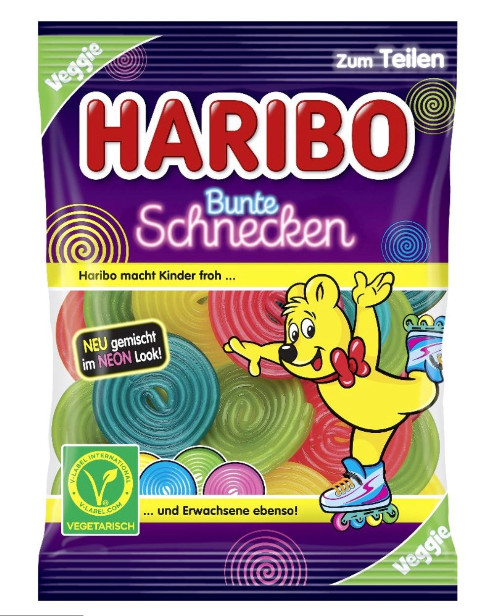 Haribo escargots colorés 160 g