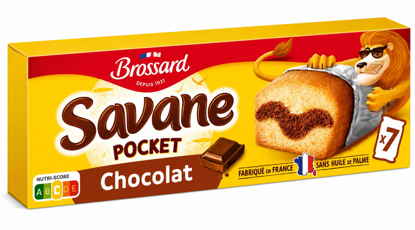 Savane pocket gâteau marbré chocolat x7 - 210g