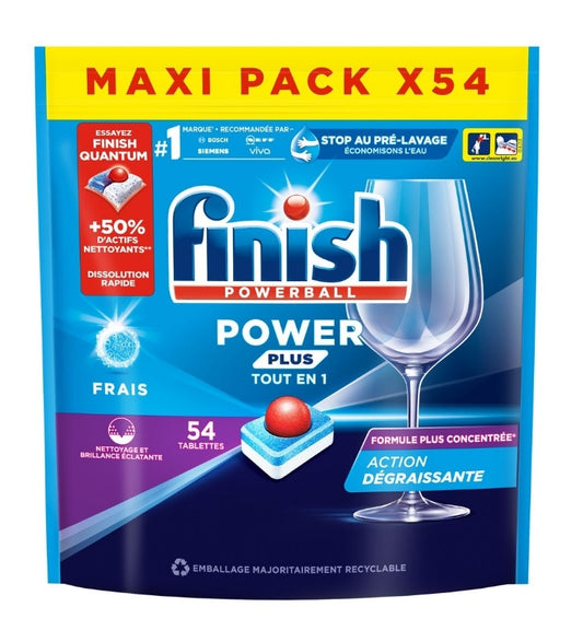 FINISH Powerball Power Plus tablettes lave-vaisselle
