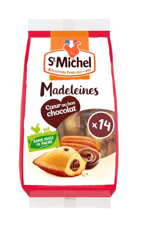 St Michel Madeleines coeur chocolat x14