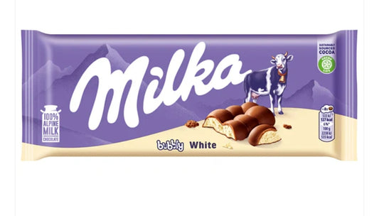 Lot de 4 Milka bubble white